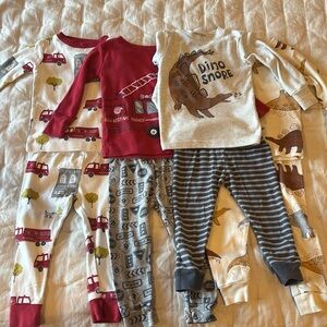 Carter’s Baby Pajama Lot Dinosaur and Fire Truck